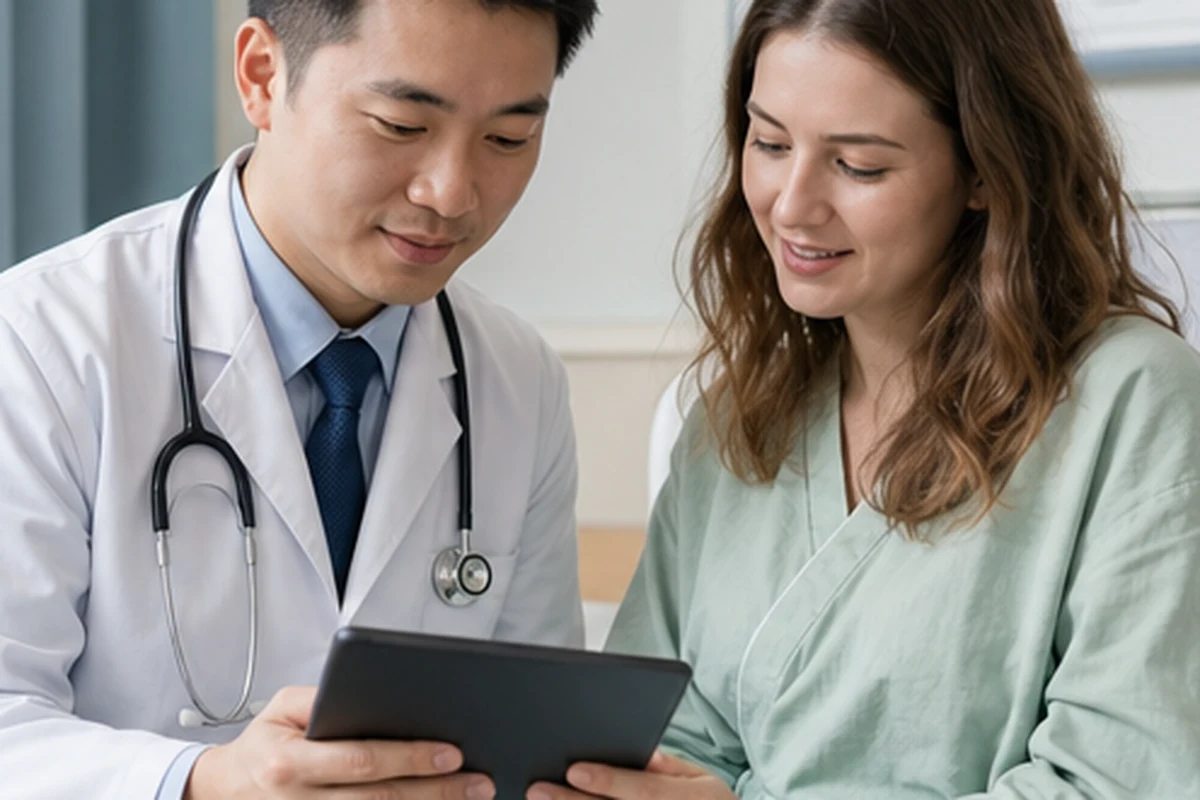 Confirm the patient's wishes before sharing information with his family.
