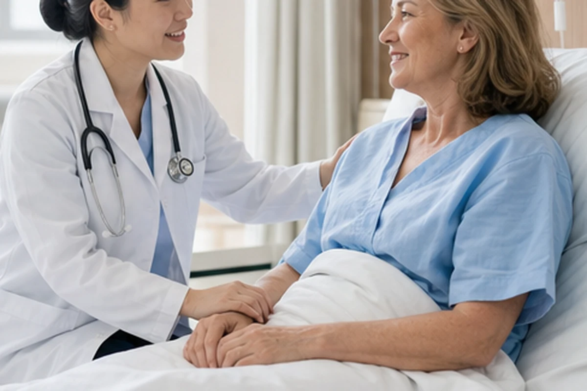 How does an escort record without interfering with the clinic?