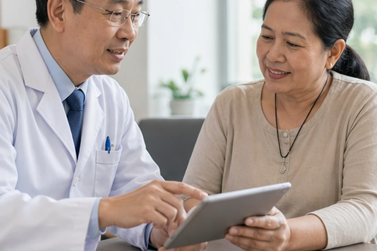 How do you confirm that the doctor has seen the latest medical records?