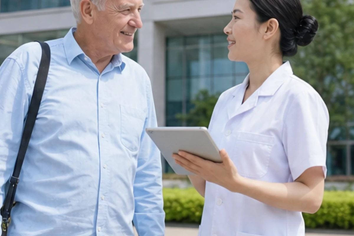 What details to see when comparing the two hospitals' responses