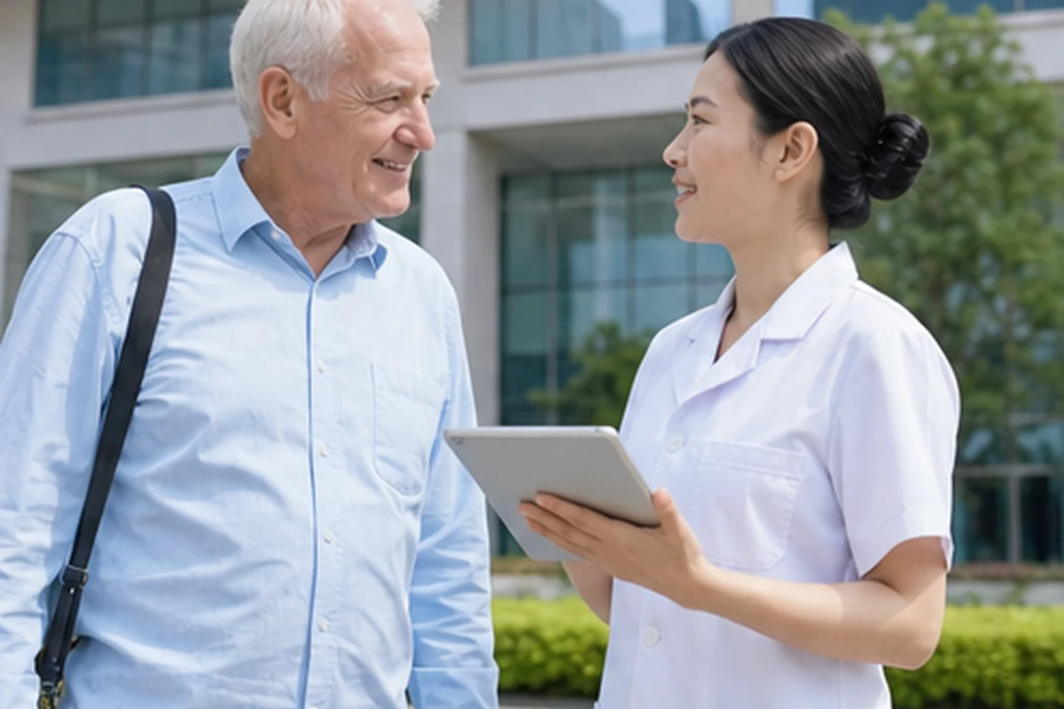 How to accompany family members to choose the area around the hospital