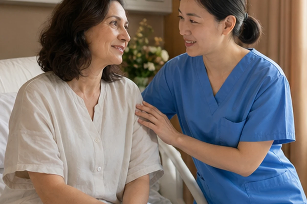Comprehensive situation: 50-year-old German patients compared official responses to two hospitals