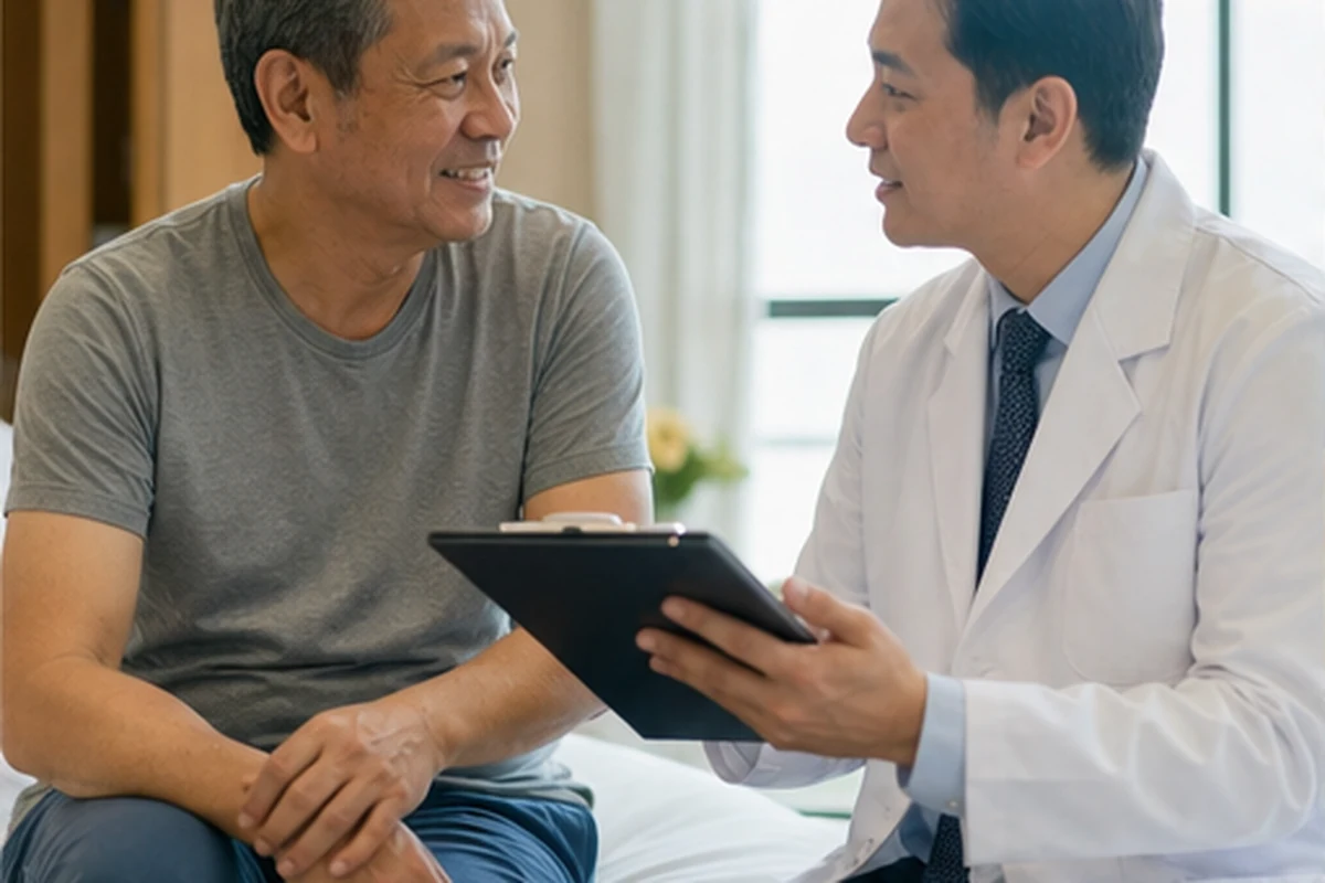 Comprehensive situation: 60-year-old Malaysian patients responded to changes in the examination with a travel buffer
