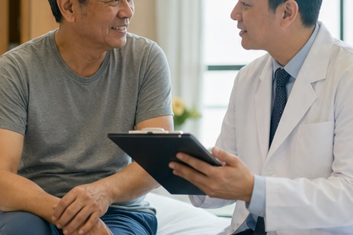 Comprehensive situation: 60-year-old Vietnamese patients checked the translation page by page with their original medical history