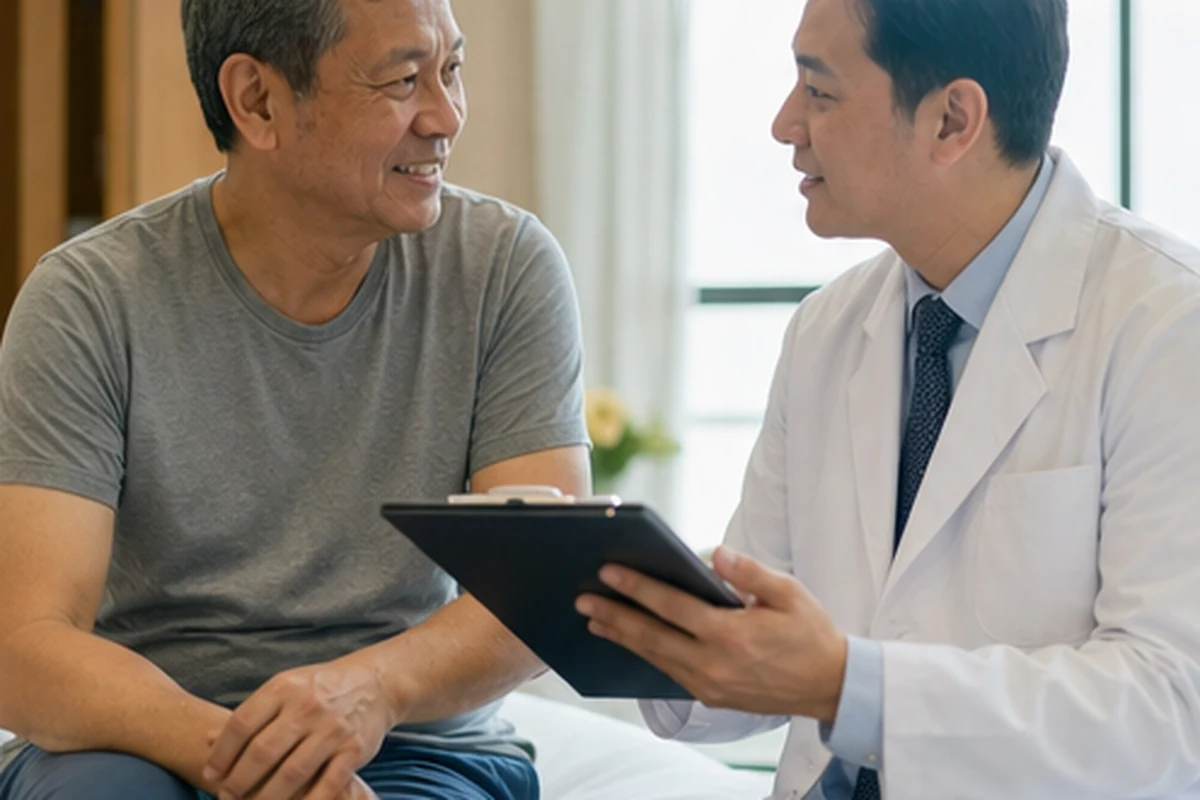 Comprehensive situation: 60-year-old Canadian patients using long-distance follow-up care