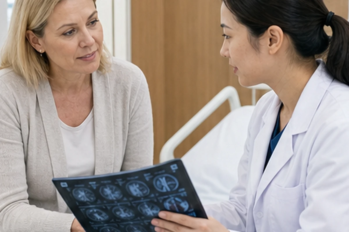 Initial evaluation of neurology: symptoms logs and images
