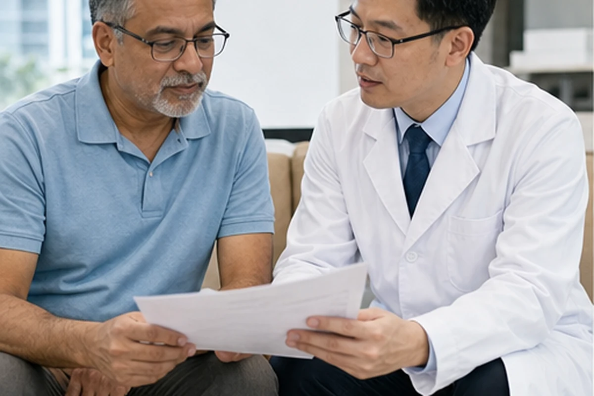 Pre-heart surgery counselling: examination, drugs and risk issues